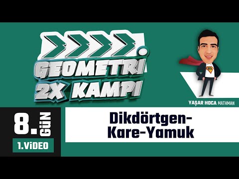 Dikdörtgen Kare YamukI Geometri 2x  Kampı I 8.Gün