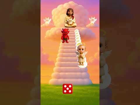 Jesús y Labubu: ¡carrera al cielo! 🎈☁️  #jesús #triviabíblica #quizbíblico