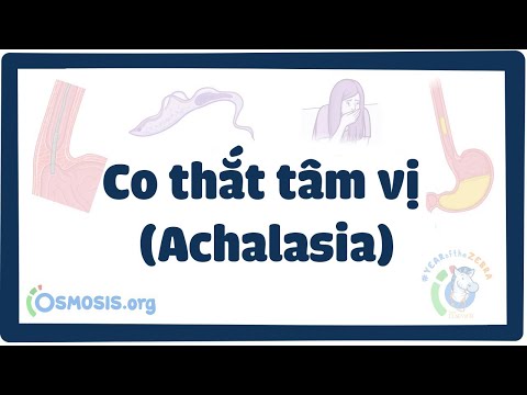 Co thắt tâm vị (Achalasia)