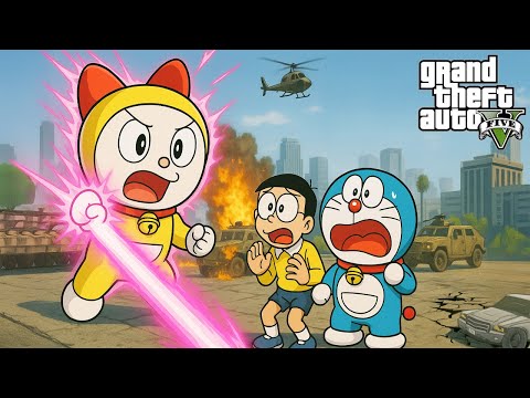 Nobita Doremon Và Shinchan Ngăn Dorami Biến Đổi Tấn Công Khu Quân Đội