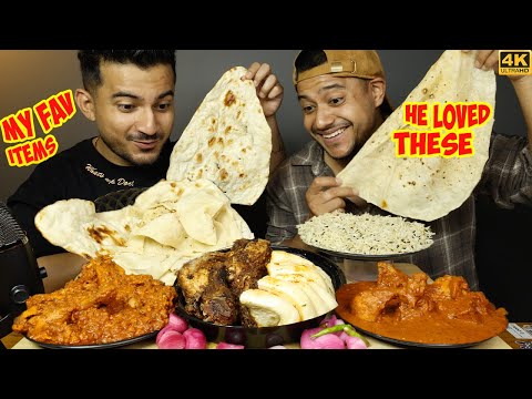 MY FAV CHICKEN SAJJI, CHICKEN ROGAN JOSH, CHICKEN RARA, BUTTER NAAN, JEERA RICE, RUMALI ROTI MUKBANG