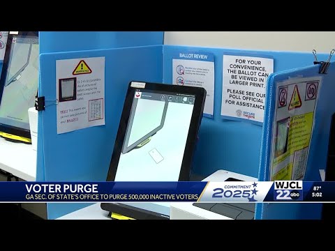 YouTube video thumbnail: Georgia Removing Nearly 500k "Inactive" Voters From Rolls