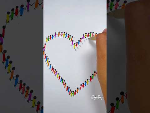 Hago el corazón viral! 🤯 #tiktok #artist #marcadores #funny #drawing #painting Creditos: paubolzan