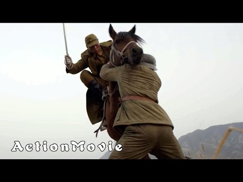 日軍少佐狂言國軍無能，不料被小兵連人帶馬撂倒！⚔️ 抗日 | Kung Fu | Action