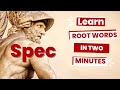 Exploring the Root Word 'Spect' and Its Vocabulary