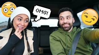 GRABBING "IT" WHILE I DRIVE TO SEE HER REACTION!! *GOT CRAZY*