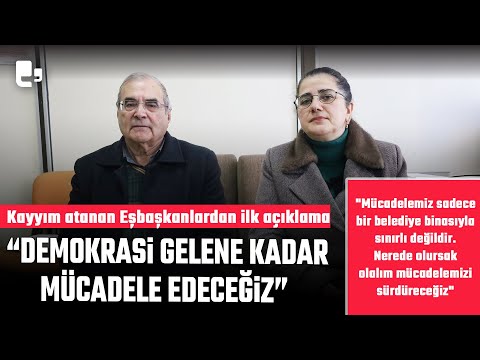 Yerlerine kayyım atanan Kağızman Belediye Eşbaşkanlarından ilk açıklama