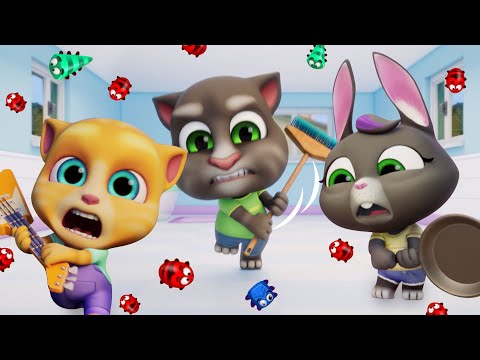 Talking Tom  👀  Paskudne małe robaki 🍿 Season 2 🍿 Super Toons TV Po Polsku