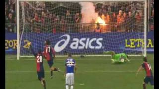GENOA - Sampdoria 3-0 : MILANETTO rig. ROSSI M. PALLADINO rig. HIGHLIGHTS SKY SINTESI
