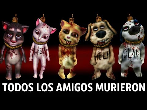 TODOS LOS HERO AMIGOS MURIERON - My Talking Tom Friends - AMONG US