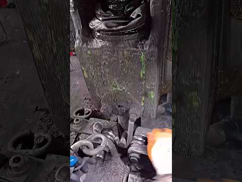 How to Make Iron Chain Making Machine with Hydraulic System #shorts