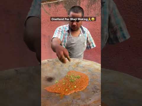 OneHand Pav Bhaji Making🙏🥹 | #shortsvideo