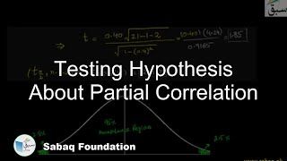 Testing Hypothesis About Partial Correlation