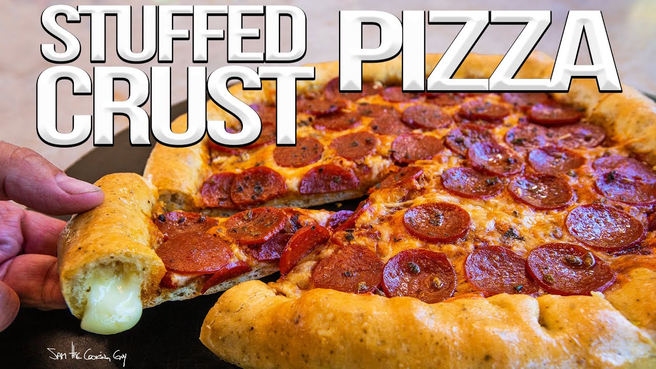 The best stuffed crust garlic bread pizza 4k