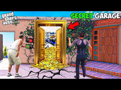 Franklin Unlocking The Secret Door In His House Near Stairs GTA 5 ! | GTA 5 AVENGERS