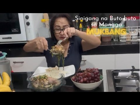 Mukbang Sinigang na Buto-buto sa Mangga