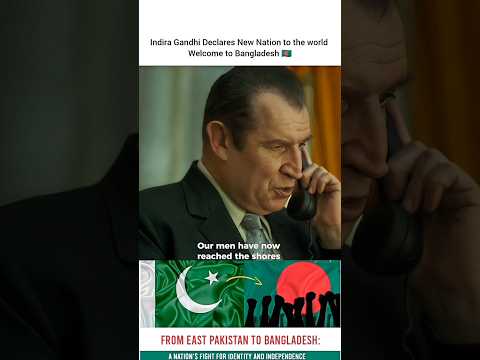 ✅Indira Gandhi announces new nation 🇧🇩💯 Movie :- Emergency #kanganaranaut #indiragandhi  #bangladesh