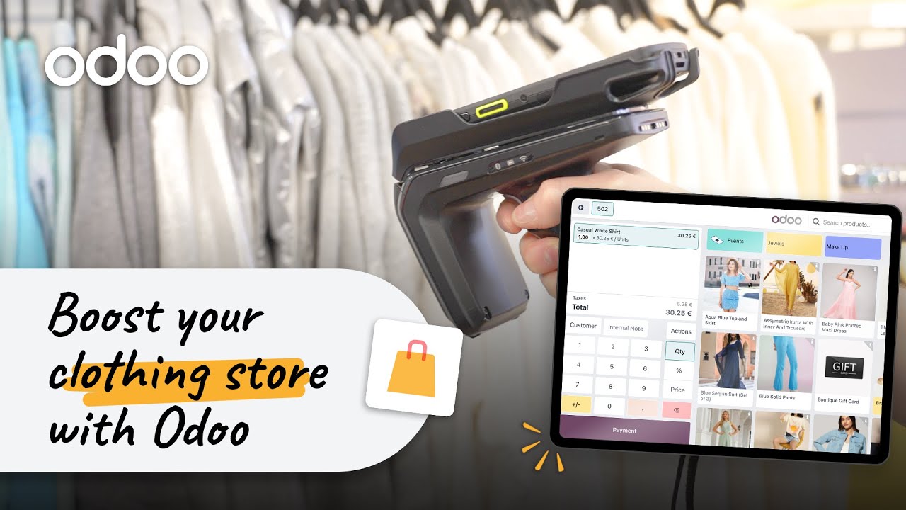 Boost your clothing store with Odoo | 24.02.2025

Discover Odoo Clothing Store, the all-in-one cloud-based ERP solution designed to streamline the management of your fashion ...