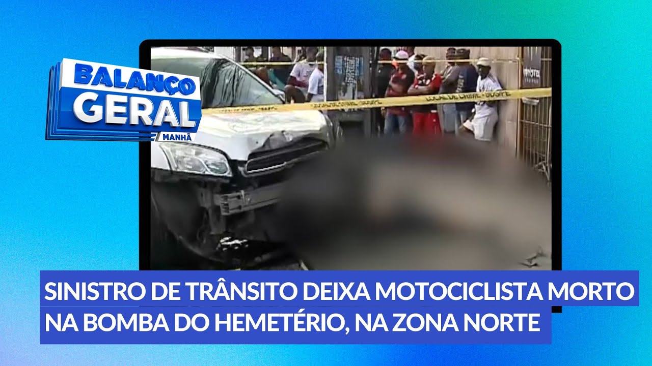 Moto é imprensada por carro em poste e deixa um morto e outro ferido