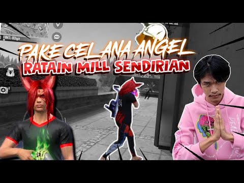 SOLO VS SQUAD DI RANK MASTER PAKE CELANA ANGEL MERAH !! AUTO KILL BANYAK
