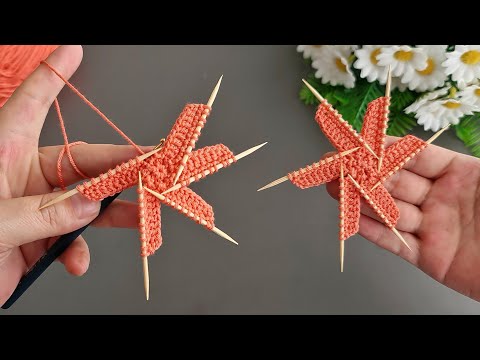 Wow! Super idea. How to make eye catching crochet flower 😍 Süper fikir göz alıcı tığ işi çiçek