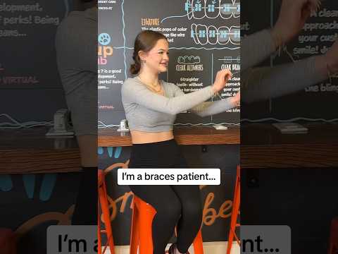 😲Bro with a dagger at the end!  #braces #orthodontics #orthodontist #teeth #dental #funny