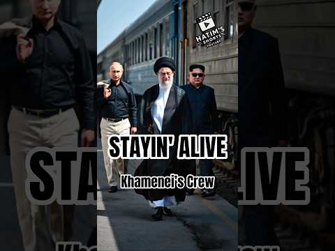 Khamenei, Putin & Kim Jong Walk In... Trump & Bibi RUN Out - AI Stayin' Alive