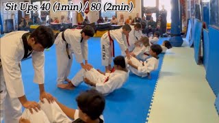 Endurance physical interval test for black belt