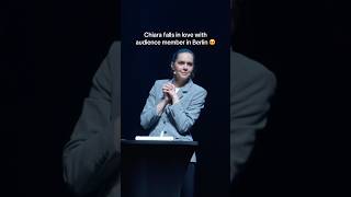 Chiara falls in love with audience member in Berlin #shorts