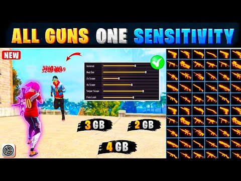 All Gun Headshot Sensitivity Setting After New OB47 Update | Free Fire Max Auto Headshot Sensitivity