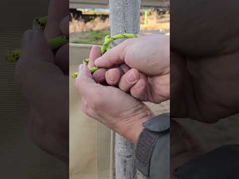 바람에도 안 흔들린다! 기둥에 초밀착 고정 매듭 #shorts #tips