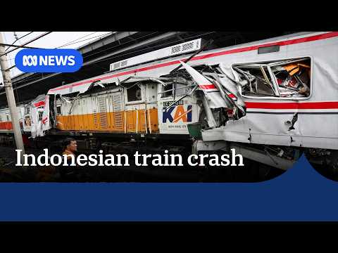 YouTube video thumbnail: Death Toll From Fatal Train Crash Near Indonesia's Capital Rises to 15