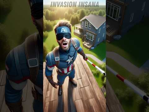 Parte 2: BATMAN, LINTERNA VERDE y CAPITÁN AMÉRICA se convirtieron en mudo, cojo y ciego! 🗣 #shorts
