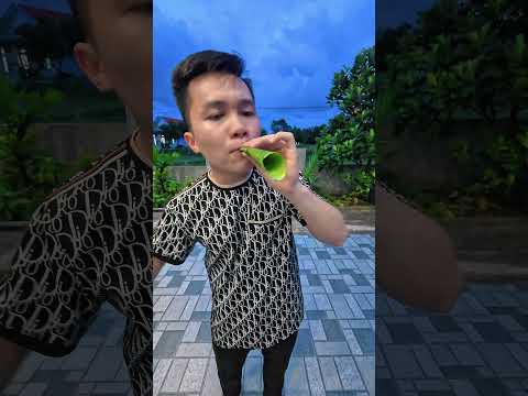 Trò chơi tuổi thơ : kèn lá chuối 🥳- các bạn đã chơi chưa ? #shorts