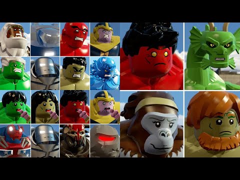 All Big-Fig Characters Hulk Smash Spider-Man in LEGO Marvel's Avengers