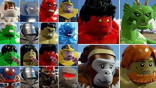 All Big-Fig Characters Hulk Smash Spider-Man in LEGO Marvel's Avengers