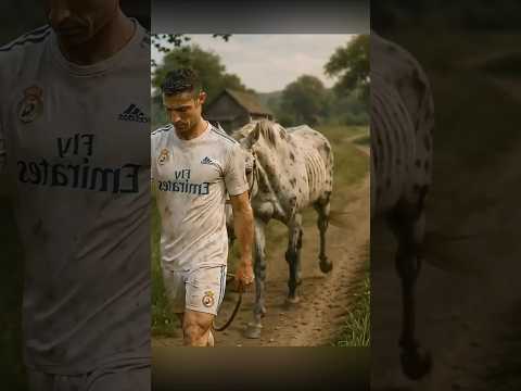 حصان كريستيانو ضد حصان ميسي وغش عليه #cristianoronaldo #messi #shortvideo #shorts