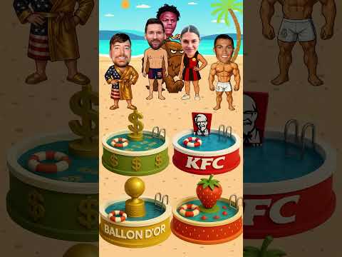 Who should swim in golden pool? 😭🤔