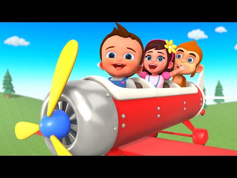 Learn Colors with Baby Aeroplane Toy | Fun DIY Airplane Assembly and Playtime Video for Kids 3D Edu