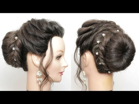 Bridal Updo. Wedding Hairstyle With Bun For Long Hair