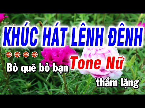 Karaoke Khúc Hát Lênh Đênh Nhạc Sống Tone Nữ | Bảo Hưng