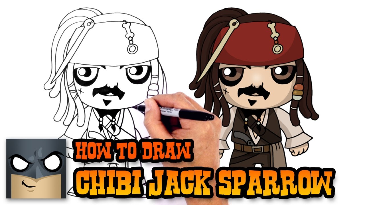 How to Draw Jack Sparrow - Pirates of the Caribbean