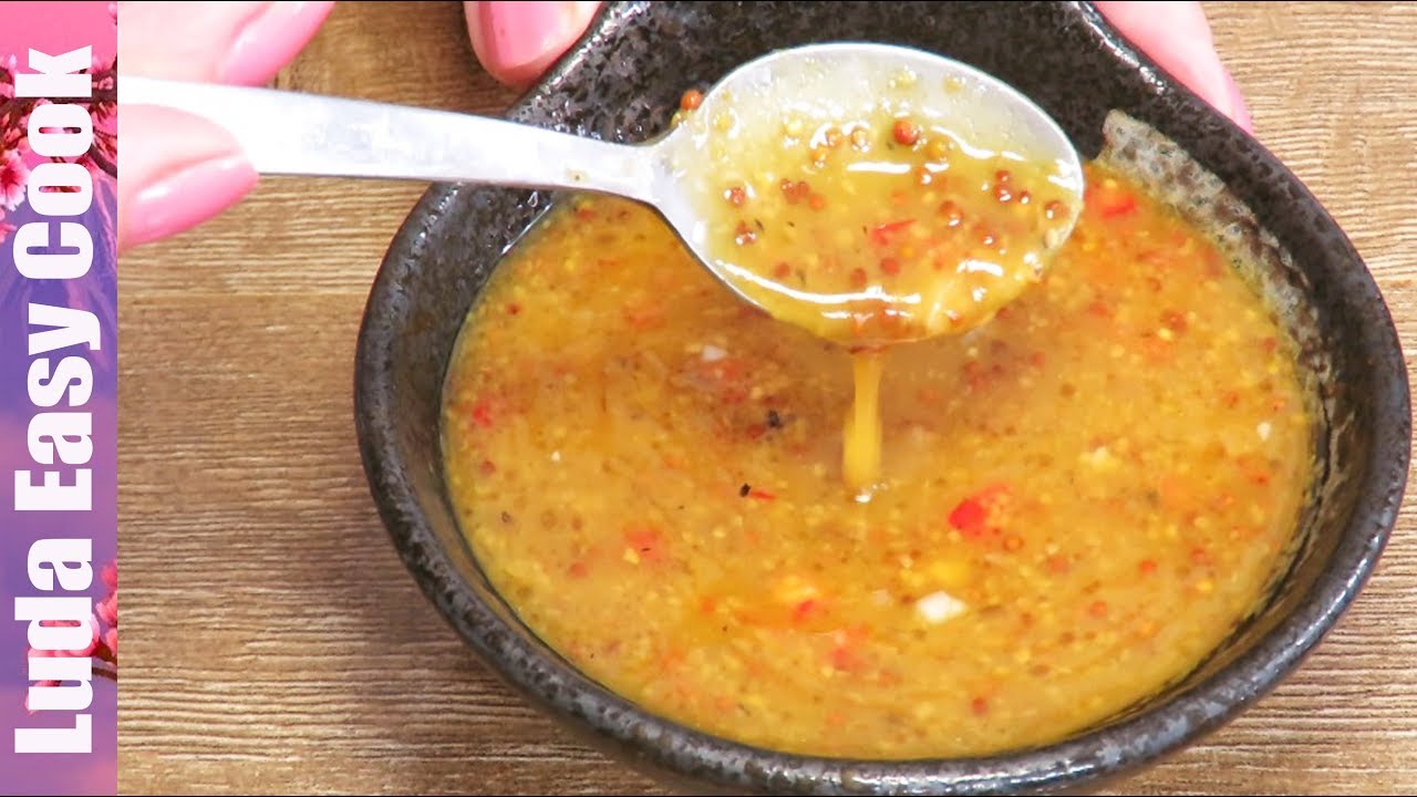 Изумительная МЕДОВО-ГОРЧИЧНАЯ ЗАПРАВКА для салатов или маринад для кусочков курицы