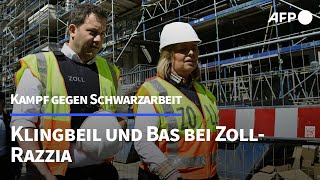 Kampf gegen Schwarzarbeit: Klingbeil und Bas bei Zoll-Razzia | AFP