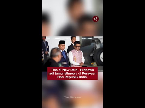 Presiden Prabowo tiba di New Delhi sebagai tamu Istimewa