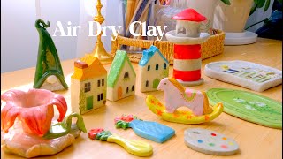 ASMR /  Relaxing Clay Making + How to Make Awesome Trinkets