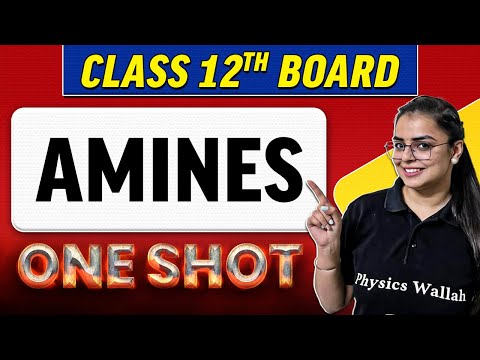 AMINES | Complete Chapter in 1 Shot | Class 12th Board-NCERT