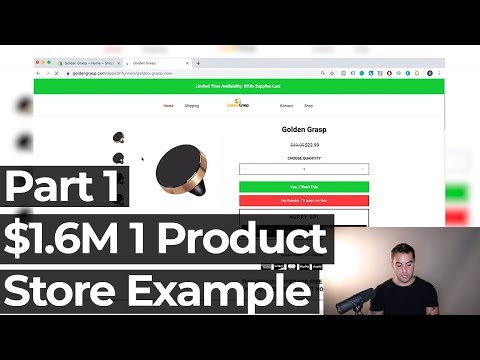 1 Product Store Shopify Drop Shipping | Part 1