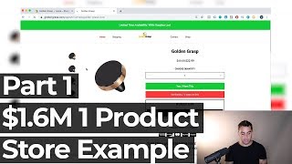 1 Product Store Shopify Drop Shipping | Part 1