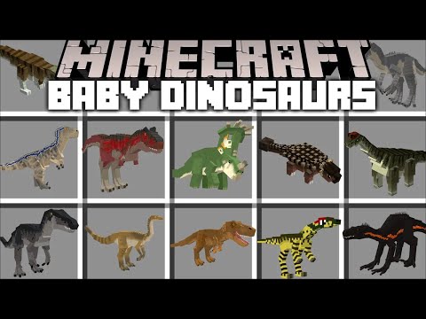 Minecraft HATCHING DINOSAUR EGGS MOD / DON'T TOUCH THESE CARNIVOROUS EGG SPAWNERS !! Jurassic World